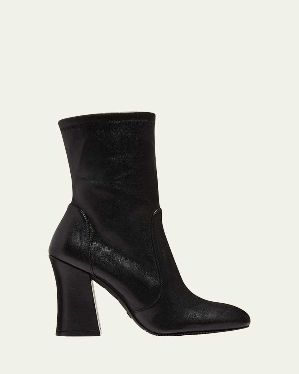 Sleek Lambskin Sock Booties